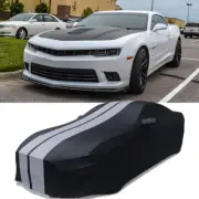 For Chevrolet Camaro SS 1LE Indoor Car Cover Stain Stretch Dustproof Grey Stripe (for: Chevrolet)