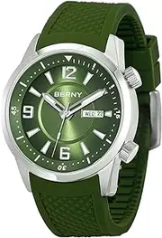 [BERNY] Diver Watch for Men Automatic Mechanical Wristwatch 20ATM Waterproof Sapphire Crystal Super Luminous Male Watches