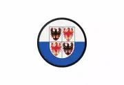 Patch badge print iron on glue flag roundel circle italy trentino south tyrol
