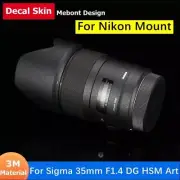 Mebont Decal Skin For Sigma 35mm F1.4 DG HSM Art Lens Sticker Vinyl Wrap Film