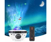 LED Air Humidifier Starry Projector Light with Remote Control White