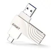 EAGET CF30 Type-C & USB Flash Drive 512GB 256GB 128GB Type-C+USB3.0 High Speed Pendrive Mini Flash Drive Memory Stick