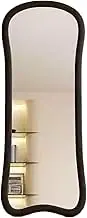 LYHXYLFT Full Length Mirror,Black Giant Mirror for Cloakroom,Irregular Full Body Mirror Standing Mirror,Floor Mirror Leaning Against Wall(1,70cm)