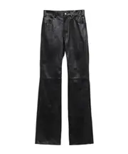 lulu jeans in soft lambskin 26,27,28 black