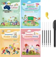 Magic Ink Copybooks for Kids Reusable Handwriting Workbooks for Preschools Groov