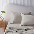 Accessorize 400TC Stone Bamboo Cotton Mega / Super Sheet Set 50cm Wall King
