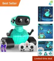 Educational & Entertaining Rechargeable Remote Control Robot with Music & Dance