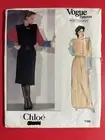 UNCUT Vogue 1100 Chloe Dress Paris Original Vintage Sewing Pattern 14