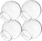 4pcs Snow Globe Glass Dome Craft Kit Empty Globe Containers for Winter Crafts Home Decoration Unique Creations for Group Activities and Elegant Displays