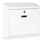 Mail Boxes with Key Lock,Locking Mailbox Wall Mounted,Security Metal Mailbox ...