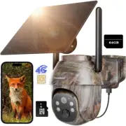 4G LTE 2K Cellular Trail Camera Wildlife Game with SIM Card Hunting 64G TF Card