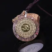 Reiki Orgonite Divination Pendant Necklace Natural Energy Crystal Guardian