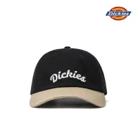 在飛比找momo購物網優惠-【Dickies】男女款黑色撞色純棉品牌刺繡Logo棒球帽｜