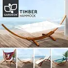 Gardeon Wooden Hammock Chair Bed Outdoor Furniture Sun Lounger Garden Hammocks
