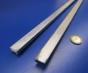 6061 T651 Aluminum Bar, 1/4" (.250") Thick x 5/8" Wide x 36" Length, 2 Units