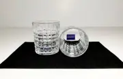 MIKASA CRYSTAL BOURBON SCOTCH LIQUOR COCKTAIL ROCKS BAR GLASSES SET OF 2 NEW