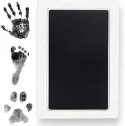 VIYNRAN Baby Handprint and Footprint Kit, 3 in 1 Large Safe Inkless Kit Clean Touch Handprint Ink Pad with 2 Imprint Cards, Pet Paw Print, Non-Toxic for Newborn Infant Hand and Foot Stamp (1 Pack)