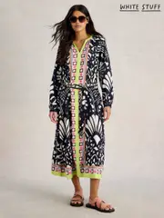 White Stuff Blue Liv Midi Dress (W26351) | $196