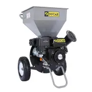 Ducar Wood Chipper Shredder Mulcher Garden 8hp Petrol Motor Upright Grinder - Silver