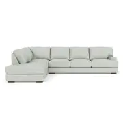 Melbourne 6 seat corner modular with left facing terminal
