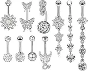 [JSTHHTT] Belly Button Piercing Jewellery Set of 10, NO