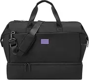 [florence by mills] Chill Out Weekender Duffle Bag, Black, Black, Chill Out Weekender Duffle Bag
