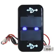 Power Outlet 8 Car Charger 2 USB Port Socket Fuse Phone Charger for Toyota Ta... (for: Toyota)