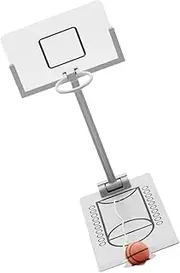 Vaguelly 1Pc Mini Basketball Portable Desktop Basketball Game for Fun Miniature Sports Activity for Family Interaction
