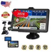 7-Inch Touchscreen GPS for Cars, Trucks & Bicycles – 2024 Maps & Alerts Included