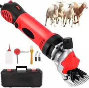 Electric Sheep Shears, 900W Sheep Shearing Clippers, 6-Speed Adjustable, 13 Straight Teeth Blade, Farm Livestock Shearing Machine for Shaving Fur Wool in Sheep and Other Farm Livestock