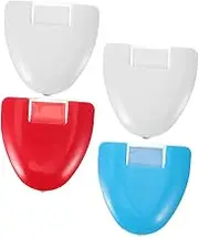 EXAOMBLE 4pcs Triangle Shaped Fabric Marking Tool Durable Plastic Tracing Chalk for Sewing Garment Cutting Positioning Lightweight Portable Tailors Chalk Marker