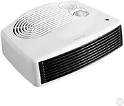 Flat Fan Heater 3000 Watts (3 Kw) |Indoor Radiator | Portable Heater| White | 2 Heat Settings | Adjustable Thermostat | FFH1P-3000W1PKB