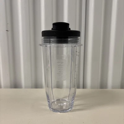 Ninja Replacement 24oz Nutri Ninja Blender Cup with Sip & Seal Lid Open Box