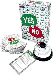University Games Yes or No Card Game – Fast-Paced Question Game for All Ages, Perfect for Holidays & Virtual Play, Easy & Fun Multicolour Party Game for Families & Friends