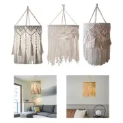 Bohemian Hanging Pendant Light Cover Decor Knitting Decorative Macrame Lamp
