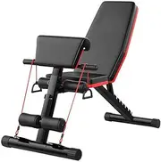 PORIYA Adjustable Weight Bench Full Body Workout Multi-Purpose Foldable Strength Training Benches Decline Incline Bench for Home Gym