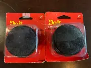 2" CARPET BASE METAL CUPS protect floors from scratches! Lot x2pk Do It 209902