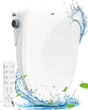 Smart Bidet Toilet Seat, Electric Elongated Ecoseat with Four Cleaning Modes, Ad