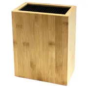 Icon Chef Universal Knife Block - Rectangle - Bamboo PLUS
