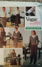 VOGUE MISSES PETITE JACKET BLOUSE SKIRT PATTERN 2329 SIZE 6-8-10 From 1989