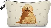 Livel lhood Golden Retriever Makeup Bag Cute Small Organizer Zipper Pouch Golden Retriever Coametic Bag Birthday Present for Women Friends -4, hzz16215