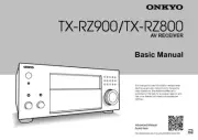 Onkyo TX-RZ900 Tuner Owners Manual
