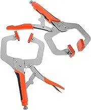 Ergonomic Locking Pliers 2pcs c Clamp for Woodworking Automotive Repair Painting Welding Heavy Duty Hand Tools