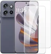 2 Pack Tempered Glass Screen Protector Set Compatible with Motorola Edge 50 Neo 5G, HD Clear, Anti-Scratch, Bubble-Free, Easy Installation