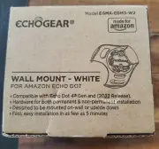 EchoGear - White Wall Mount For Echo Dot (4th Gen) Model EGMA-EDM3-W2