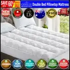 Giselle Bedding Double Bed Pillowtop Mattress Topper 1000GSM Bamboo Protector
