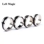Black Circle Pk Ring Magic Tricks Strong Magnetic Magnet Ring Coin Finger Decora