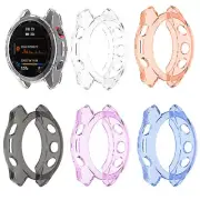 For Garmin Fenix 7S/Solar/Sapphire Solar Case TPU Cover Screen Protector Bumper