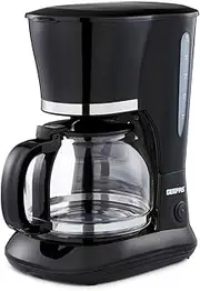 GEEPAS 1.5L Filter Coffee Machine | 800W Coffee Maker for Instant Coffee, Espresso, Macchiato & More | Boil-Dry Protection, Anti-Drip Function, Automatic Turn-Off Feature (Standard) â€“