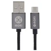 Moki SynCharge Braided USB Type-C Charging Cable 90cm